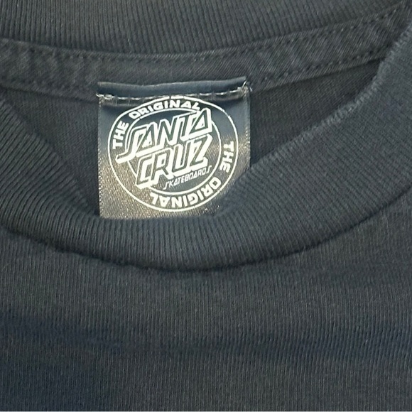 Santa Cruz Skateboards Graphic Short Sleeve Crew Neck T-Shirt Black Medium - Picture 3 of 4